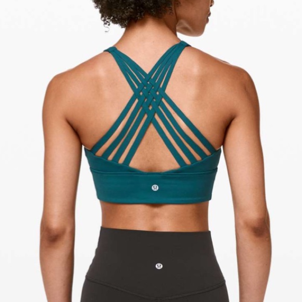 lululemon free to be moved Bermuda Teal Sports Bra